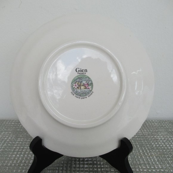 Gien France LES SAVEURS Salad Dessert Plates 8.5" Marie Pierre Boitard SET OF 4 - Picture 10 of 12